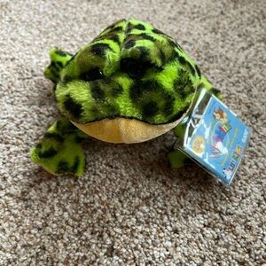 Webkinz Plush Bullfrog Stuffed Animal Toy Green Yellow HS114 Sealed Code 7"